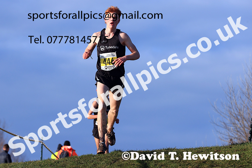 Mens under-17s 2024 NECAA Cross Country Champs., Temple Park, South Shields. Photo: David T. Hewitson/Sports for All Pics